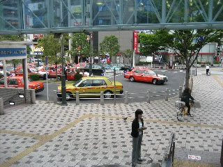 西葛西駅北口から学校までの道順1